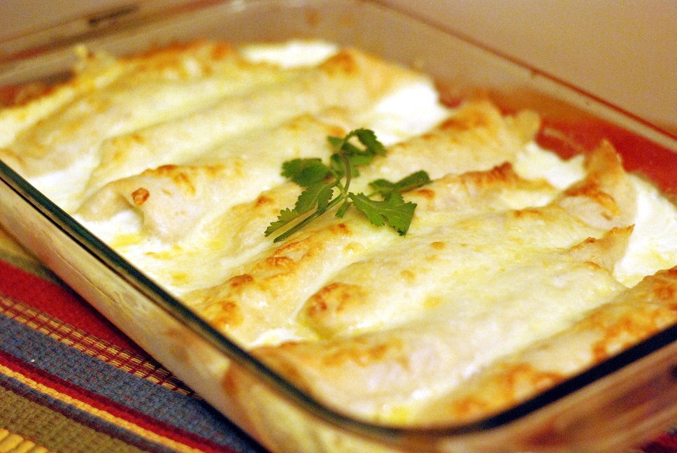 Caramelized Onion and Cream Cheese Turkey Enchiladas | Aunt Bee's Recipes
