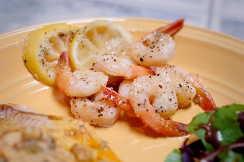 4 Ingredient Simple Italian Shrimp | Aunt Bee's Recipes