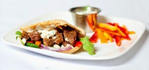 Greek Marinated Steak Gyros with Greek Yogurt Dip | Aunt Bee's Recipes