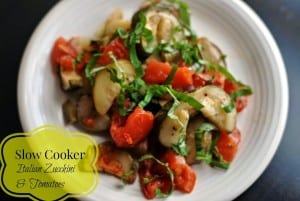 Slow Cooker Italian Zucchini & Tomatoes | Aunt Bee's Recipes