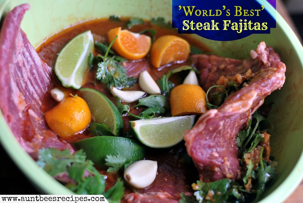 World's Best Steak Fajita Marinade | Aunt Bee's Recipes