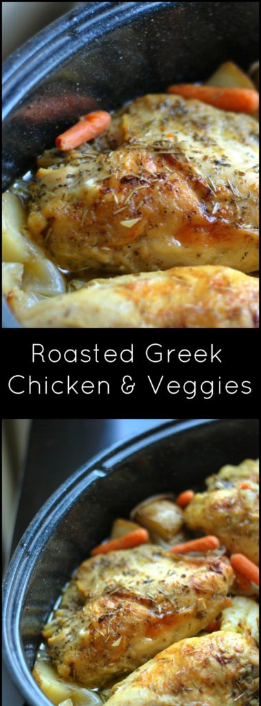 Roasted Greek Chicken & Veggies | Aunt Bee's Recipes