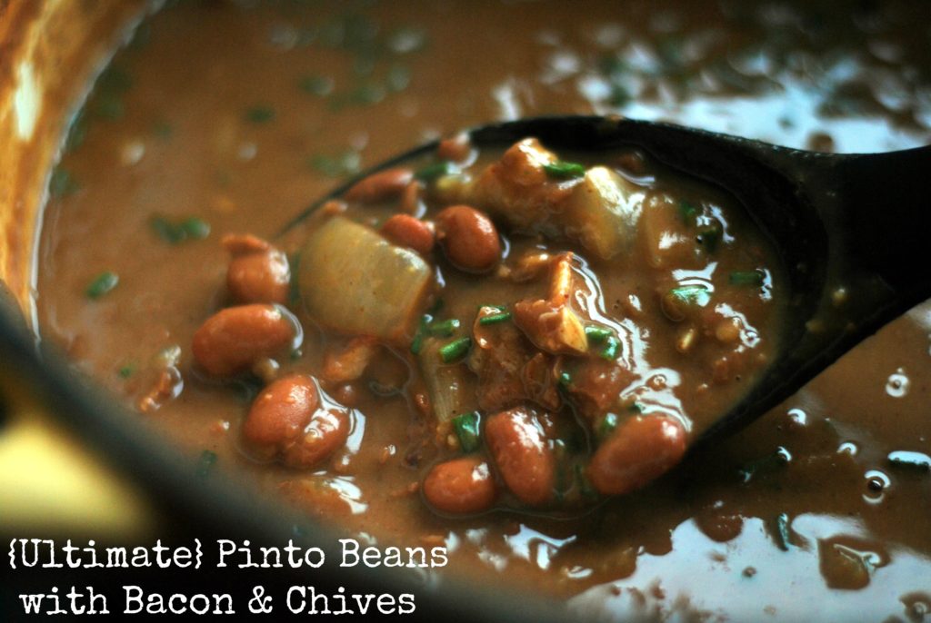 Ultimate Pinto Beans with Bacon & Chives | Aunt Bee's Recipes