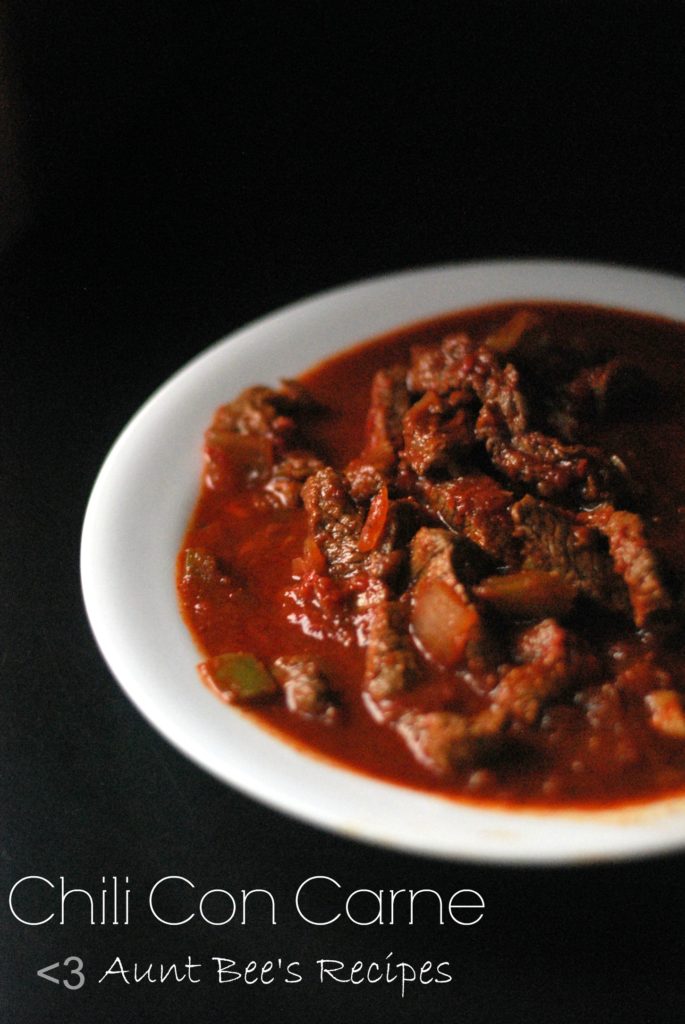 Chili Con Carne | Aunt Bee's Recipes