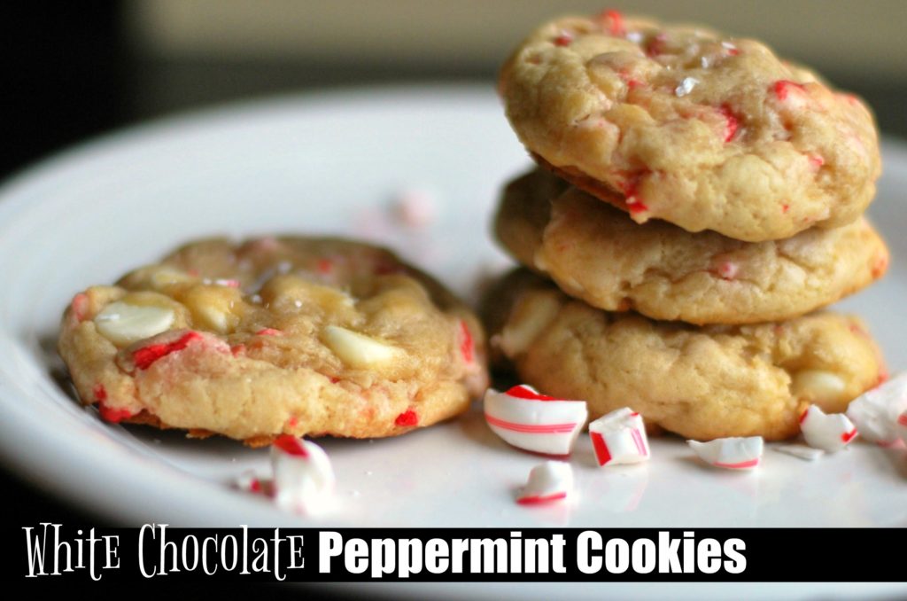White Chocolate Peppermint Cookies | Aunt Bee's Recipes