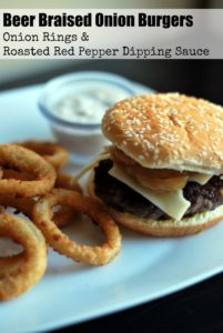 Beer Braised Onion Burgers | Aunt Bee's Recipes