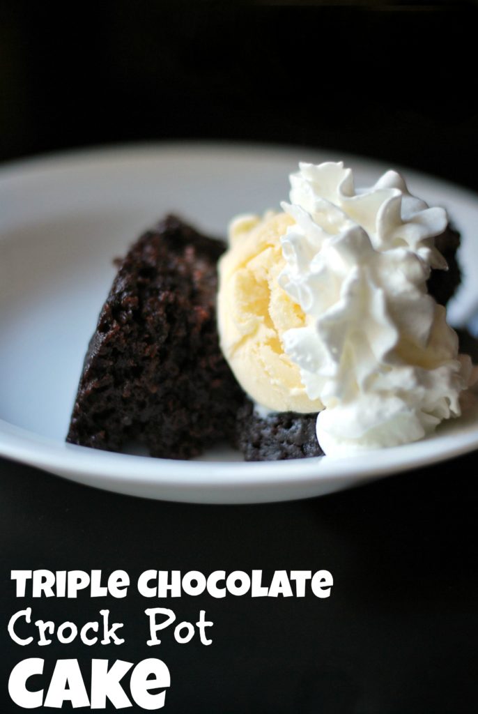 Triple Chocolate Crock Pot Cake | Aunt Bee's Recipes
