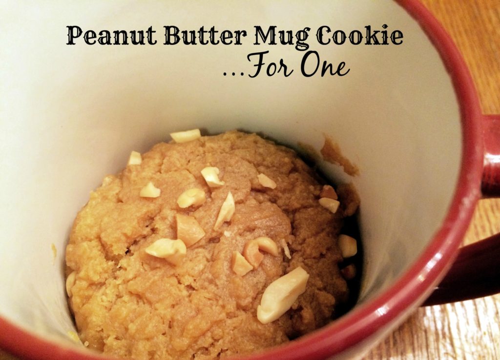Peanut Butter Mug Cookie...For One | Aunt Bee's Reco[es