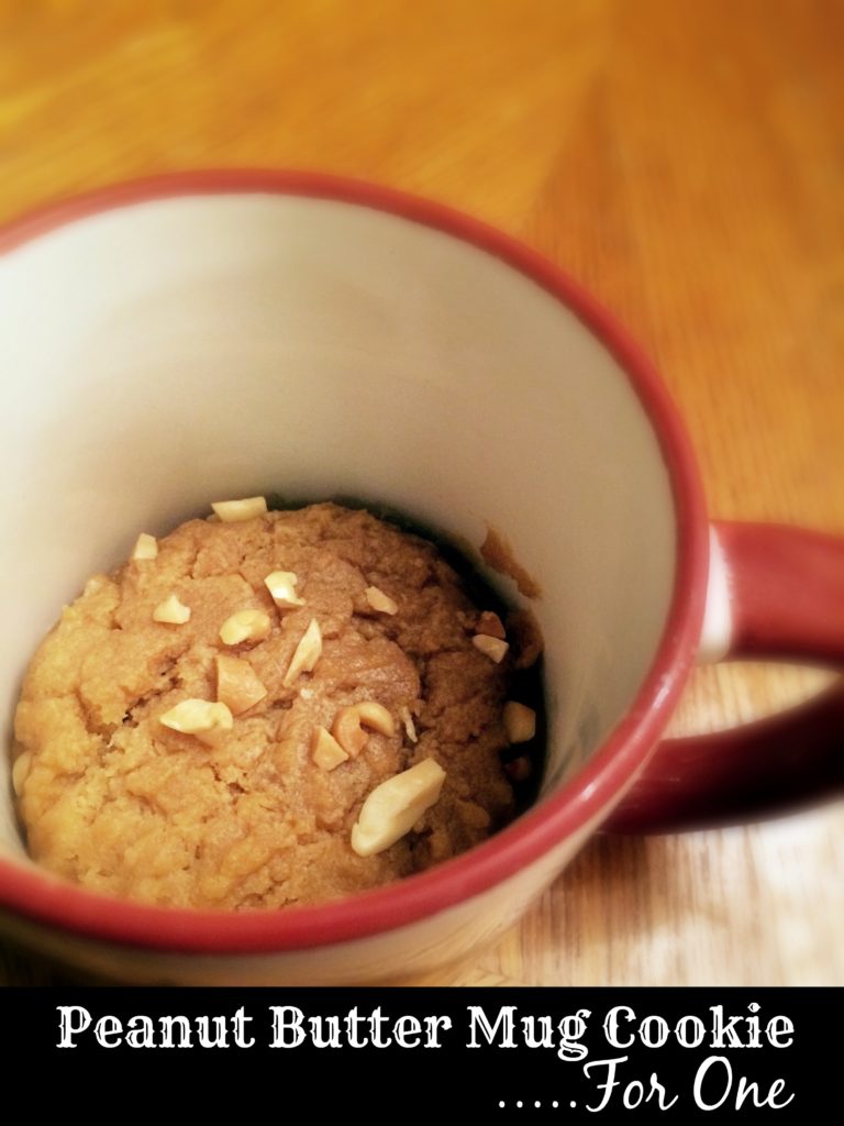 Peanut Butter Mug Cookie...For One | Aunt Bee's Recipes