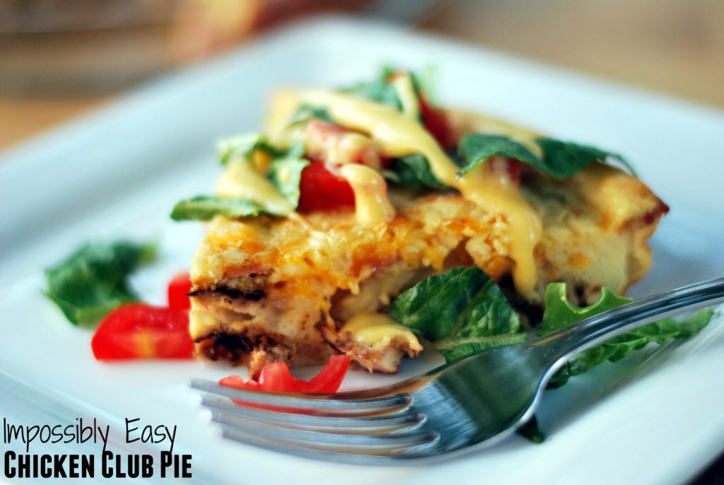 Impossibly Easy Chicken Club Pie | Aunt Bee's Recipes