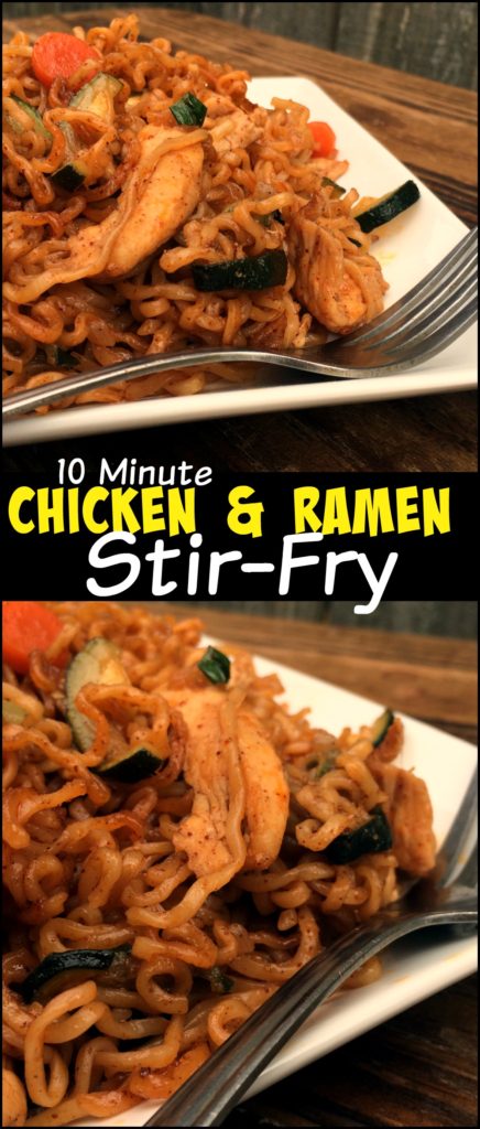 10 Minute Chicken & Ramen Stir-Fry | Aunt Bee's Recipes