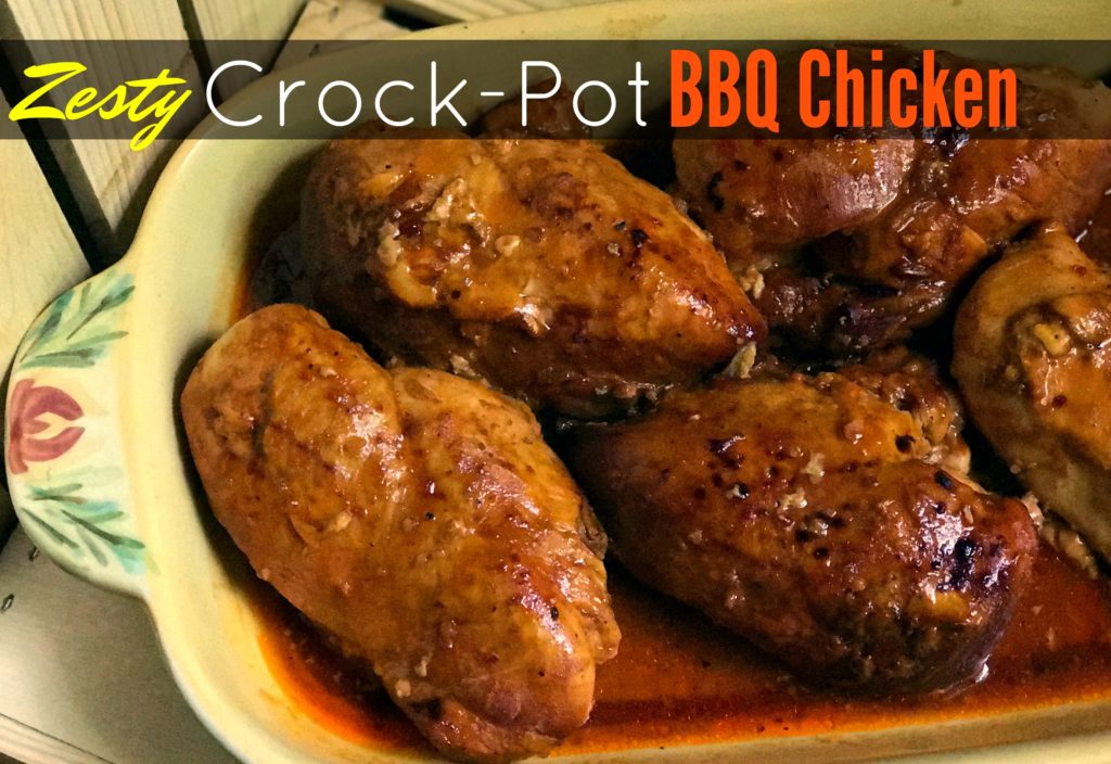 Easy Zesty Slow Cooker BBQ Chicken | Aunt Bee's Recipes 