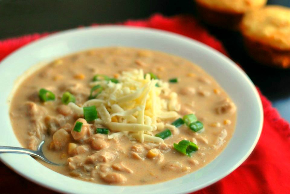 Slow Cooker White Chicken Chili Aunt Bee S Recipes,Whole Salmon On The Grill